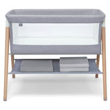 Simmons Kids Koi by The Bed Bassinet with Breathable Mesh and Natural Beechwood Legs, Dove Grey Delta Children
