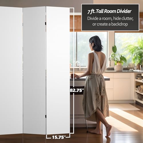 Red Lantern Do It Yourself Blank Canvas Room Divider, 7 Foot - 8 Panels Red Lantern