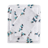 Intelligent Design Cozy Soft 100% Cotton Flannel Print Animals Stars Cute Warm, Ultra Soft Cold Weather Sheet Set Bedding, Full, Teal Dogs 4 Piece Intelligent Design