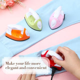 Zhehao 4 Pcs Mini Craft Iron Small Heat Press 3.39 x 2.36 x 2.56 Portable Heat Transfer Machine with Charging Base Accessories DIY Clothe Bead Patch Bag Hat Vinyl(Light Pink, Red, Green, Orange) Zhehao