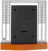 Bulova B7750 Glasner House Frank Lloyd Wright Clock, Light Cherry Stain Bulova