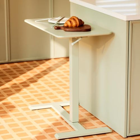 TopJob ANYDESK NEST Mobile Standing Desk, Portable with Hidden Wheels Non Folding, Sit Stand Desk, Computer Workstations, Home Use, Couch Side Table, Bedside Table, Kitchen Prep Table (MNT) TopJob