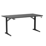 TOPSKY Gaming Desk Large Surface 63’’x31.5’’ with Cup Holder, Headphone Hook and Cable Management (Black) TOPSKY