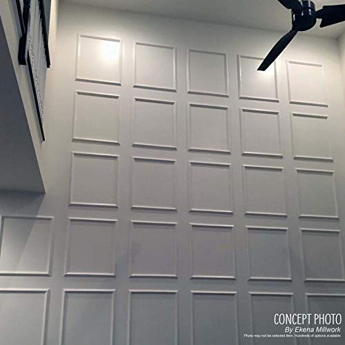 Ekena Millwork PNL16X20AS-02 16"W x 20"H x 1/2"P Ashford Molded Scalloped Wainscot Wall Panel Ekena Millwork