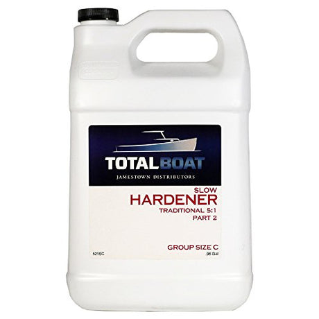 Total Boat 5:1 Epoxy Slow Hardener 127 Ounces (for 5 Gallons of Resin), Clear Amber TotalBoat