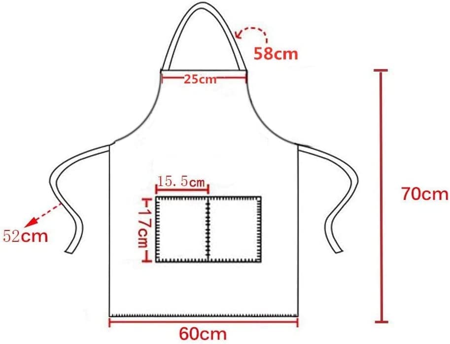 TSD STORY 12 Pcs Bib Bulk White Aprons for Women Men Adult Girls Unisex with 2 Pockets, Baking Cooking Kitchen Painting Apron (White,12 pcs) TSD STORY