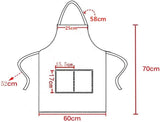 TSD STORY 12 Pcs Bib Bulk White Aprons for Women Men Adult Girls Unisex with 2 Pockets, Baking Cooking Kitchen Painting Apron (White,12 pcs) TSD STORY