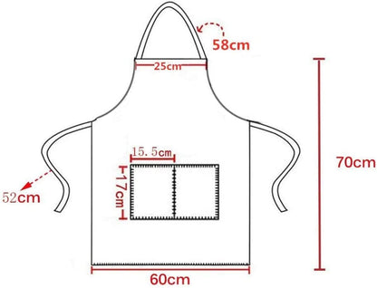 TSD STORY 12 Pcs Bib Bulk White Aprons for Women Men Adult Girls Unisex with 2 Pockets, Baking Cooking Kitchen Painting Apron (White,12 pcs)