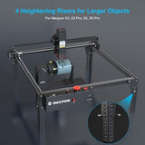 Mecpow G5 Rotary Roller with Three Angle-Adjustable Grippers for Multi-Shaped Objects, Compatible with Engraving Machines, Rotary Roller with Heightening Bracket Mecpow