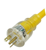 Yellow Jacket Extra Heavy Duty Extension Cord, 50Ft, 10 Gauge, 3 Conductor, Lighted End, Weather Resistant, SJTW, Yellow, 2991 Yellow Jacket