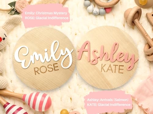 Personalized Baby Announcement Sign, Baby Name Signs for Nursery, Newborn Announcement Sign, Birth Announcement Sign, Announcement Board for New Baby JD CRAFT DESIGN STUDIO