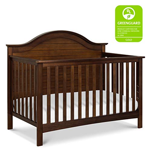 Carter's by DaVinci Nolan 4-in-1 Convertible Crib in Espresso, Greenguard Gold Certified, 57.5x30.8x47 Inch (Pack of 1) - WoodArtSupply