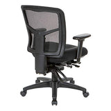 Office Star ProGrid Breathable Mesh Manager's Office Chair with Adjustable Seat Height, Multi-Function Tilt Control and Seat Slider, Mid Back, Coal FreeFlex Fabric Office Star Products