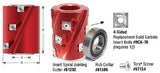Amana Tool - 62mm Insert Spiral Planing Hed (61292), Industrial Grade Amana Tool