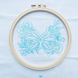 Yutaohui Butterfly Embroidery Kit for Beginners & Adults – Complete Starter Kit with Hoop, Thread, Needles, and Pattern – Easy DIY Embroidery Craft for Relaxation & Gifts