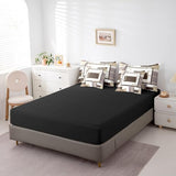 Erosebridal 7Pcs Khaki Square Geometric Comforter Set Twin,Minimalist Striped Abstract Bed in A Bag for Women Men Adults,Modern Aesthetic Art Quilt Set with Pillowcases,Geometric Stripes Bedding Erosebridal