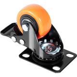 VEVOR Caster Wheels, 2-inch Swivel Plate Casters, Set of 4, with Security Dual Locking No Noise PVC Wheels, Heavy Duty 150 lbs Load Capacity Per Caster, Non-Marking Wheels for Cart Furniture Workbench VEVOR