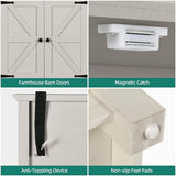 YITAHOME 72.6" H Farmhouse Kitchen Pantry Cabinet, Freestanding Tall Storage Cabinet with 4 Doors, Drawer and Adjustable Shelves, Tall Cupboard for Dining Room, Living Room, White Oak YITAHOME