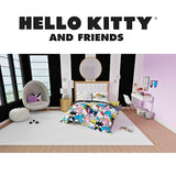 Franco Collectibles Hello Kitty & Friends Bedding 7 Piece Super Soft Comforter and Sheet Set with Sham, Full, (Official Licensed Product) Franco