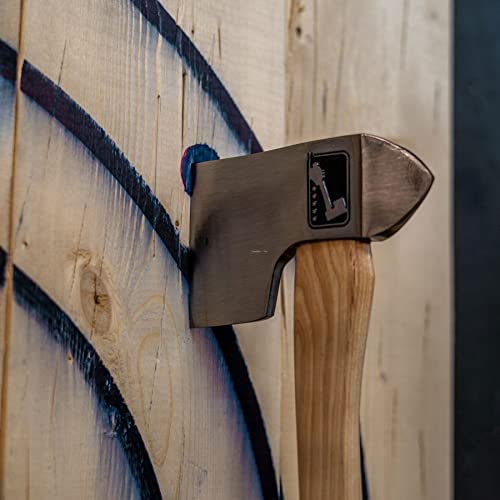 King of Diamonds Throwing Axe: World Axe Throwing League Premium Competition Throwing Axe, WATL Throwing Hatchet with Round Hickory Wooden Handle (Round Handle) WATL