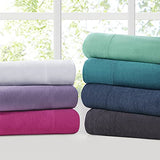 Intelligent Design Cotton Blend Jersey Knit Bed Sheet Set Wrinkle Resistant, Soft Sheets with 14" Deep Pocket, All Season, Cozy Bedding-Set, Matching Pillow Case, Queen, Aqua 4 Piece Intelligent Design