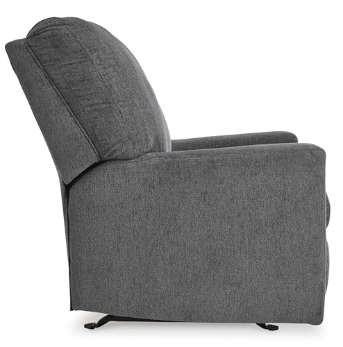 Signature Design by Ashley Rannis Casual Manual Rocker Recliner, Gray Signature Design by Ashley