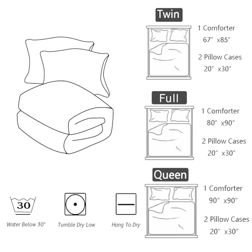 Black Butterfly Comforter Sets Twin Size, Black Butterfly Flowers 3D Animal Pattern Kids Bedding Sets for Girls Teens 3 Piece Bedroom Decor Comforter with 2 Pillowcases Nttopship