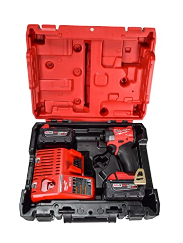 Milwaukee 2953-22 18V Cordless Brushless 1/4" Hex Impact Driver Kit with (2) 5.0Ah Lithium Ion Batteries, Charger & Tool Case - WoodArtSupply