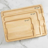 Personalization Universe Favorite Family Recipe Personalized Hardwood Cutting Board with Juice Well and Grip Handles, Customized with Your Favorite Recipe - 12"x17" Personalization Universe