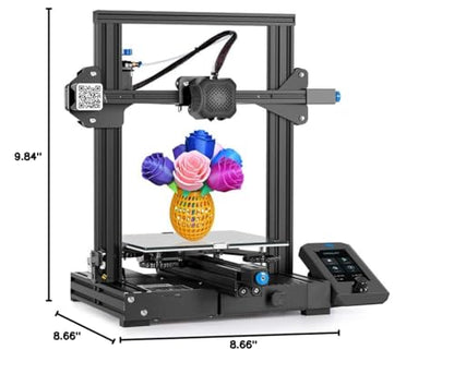 Creality Ender 3 V3 SE 3D Printer with Auto Leveling, Auto Filament Transfer,Sprite Direct Exturder,Dual Z, MAX 250MM/S, Stable and High Precision,220×220×250mm - WoodArtSupply