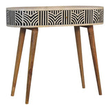 YuanDesign Artisan Furniture Solid Wood Edessa Bone Inlay Console Table YuanDesign