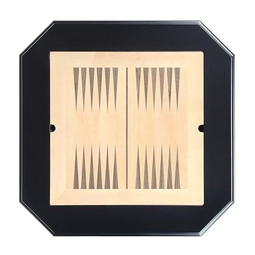 Acme Galini 2-Drawer Wooden Game Table in Black Acme