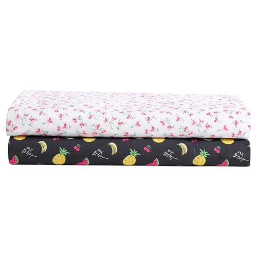Betsey Johnson - Full Bed Sheets, Super Soft & Lightweight Bedding with Matching Pillowcases, Fade & Wrinkle Resistant (Ballet Floral Pink, Full) Betsey Johnson