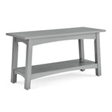 Alaterre Furniture Craftsbury 36 in. Wide Entryway Bench with Shelf, Dove Gray, Wood Accent Bench Seating for 2, Store Shoes & Bags, Perfect for Entryway, Dining or Living Room Furniture Alaterre Furniture