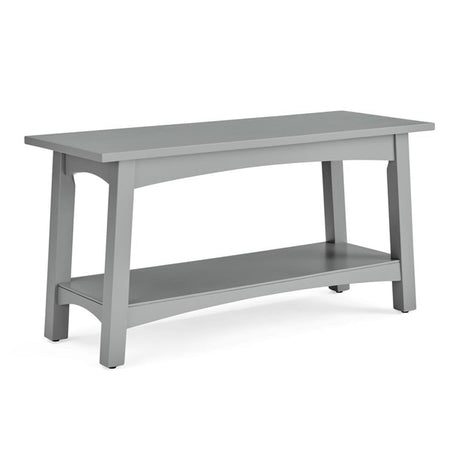 Alaterre Furniture Craftsbury 36 in. Wide Entryway Bench with Shelf, Dove Gray, Wood Accent Bench Seating for 2, Store Shoes & Bags, Perfect for Entryway, Dining or Living Room Furniture Alaterre Furniture