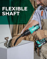 DCA Cordless Drill Set, 336 in-lbs Torque, 3/8" Keyless Chuck, Electric Power Drill with 2.0Ah Battery and Charger,18+1 Position,25-Piece 20V Drill Driver Kit, ADJZ2035 DCA