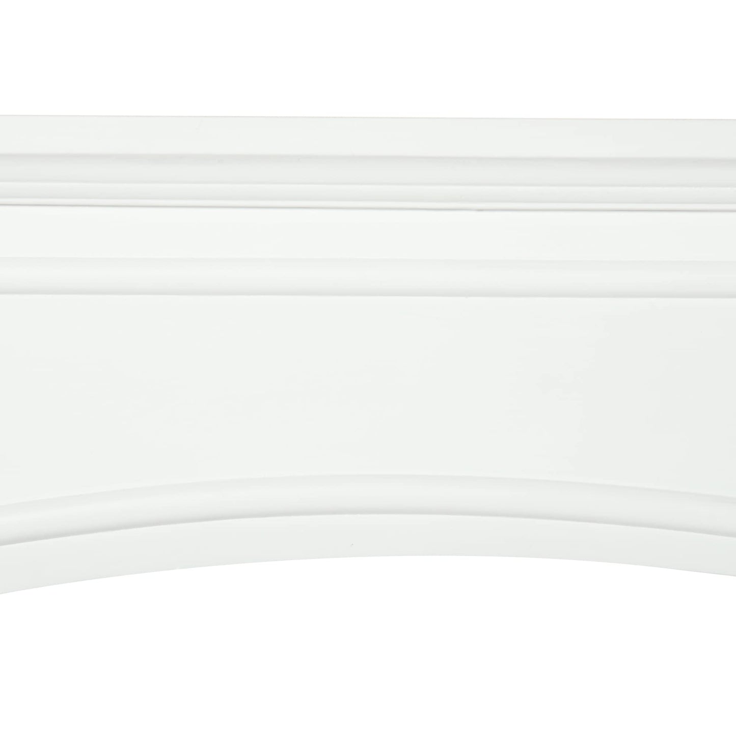 HOMCOM Modern Fireplace Mantel, Surround Mantels for Fireplace with Decorative Pattern Interior Width 29" White