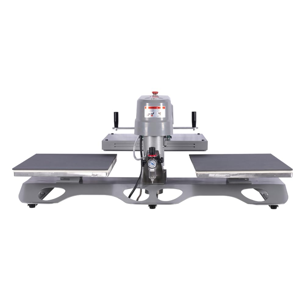 KEIKI 16x20 Inch Large Digital Auto Pneumatic Dual Platen Swing Head Sublimation Heat Press Machine for T-Shirt with Infrared Positioning, Heat Transfer Printing Machine for Commercial, 110V,2000W KEIKI