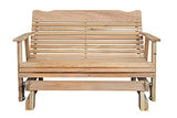 Kilmer Creek 4' Natural Cedar Outdoor Porch Glider, Amish Crafted Kilmer Creek