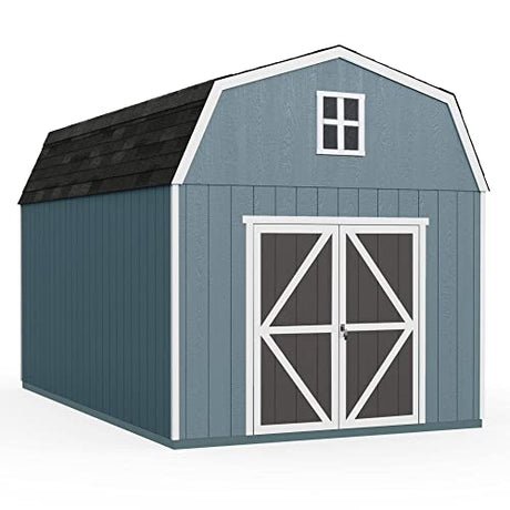Handy Home Products Braymore 10x16 Do-It-Yourself Wooden Storage Shed Handy Home Products
