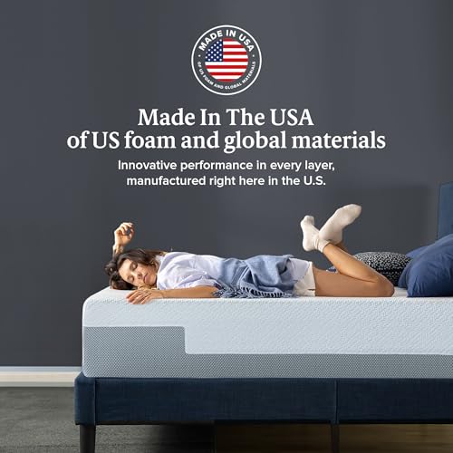 ZINUS 12 Inch QUADCOOL Memory Foam Mattress, King, Cool to Touch Soft Knit Cover, Cooling Gel Infusion, CertiPUR US Certified ZINUS