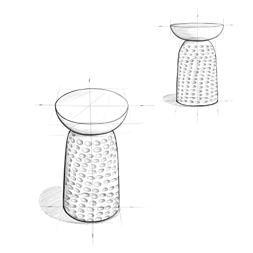 SIMPLIHOME Boyd SOLID MANGO WOOD 13 inch Wide Round Contemporary Wooden Accent Table in Black, Fully Assembled, for the Living Room and Bedroom SIMPLIHOME