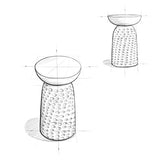 SIMPLIHOME Boyd SOLID MANGO WOOD 13 inch Wide Round Contemporary Wooden Accent Table in Black, Fully Assembled, for the Living Room and Bedroom SIMPLIHOME