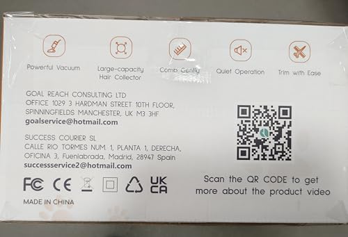 Afloia Dog Grooming Kit, Pet Grooming Vacuum & Dog Clippers Nail Trimmer Grinder & Dog Brush for Shedding with 6 Pet Grooming Tools, Low Noise Dog Hair Remover Pet Grooming Supplies for Dog Cat Afloia