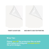 PYD Life 4 Pack Sublimation LED Acrylic Photo Frames Night Lights Blanks 5" x 7" with Warm Color Light,with Wood Stand for Heat Press Machine Printing PYD Life