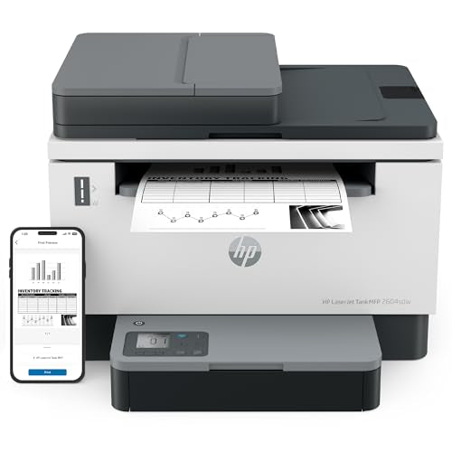 HP LaserJet-Tank MFP 2604sdw Wireless Black & White Printer Prefilled With Up to 2 Years of Original HP-Toner (381V1A)