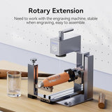 Longer Nano Pro 12W Portable Laser Engraver with Rotary Extension and Slide Extension, 5000mm/s High-Speed, DIY Engraver Tool for Wood, Acrylic, Leather, Cloth, Metal, Ceramics Longer