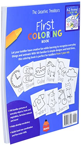 The Creative Toddler’s First Coloring Book Ages 1-3: 100 Everyday Things and Animals to Color and Learn | For Toddlers and Kids ages 1, 2 & 3 (US Edition) WoodArtSupply