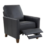 Comfort Pointe Penny Midnight Blue Faux Leather Modern Push Back Recliner Comfort Pointe