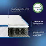 Best Price Mattress 6 Inch Bonnell Spring Hybrid Mattress, Tight Top, Certified Safe Foams & Fabric, Mattress in a Box, Full Best Price Mattress